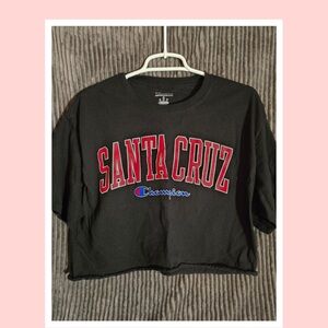 Champion Santa Cruz Black Crop Top